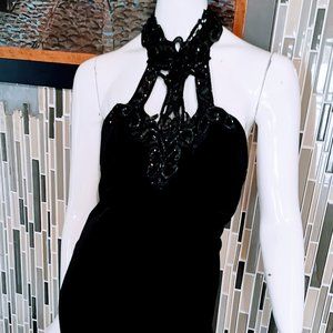 Vintage 90s Peter Fashion straich midi Dress Party large